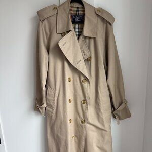 BURBERRY Vintage Classic Trench Coat Long Size 48